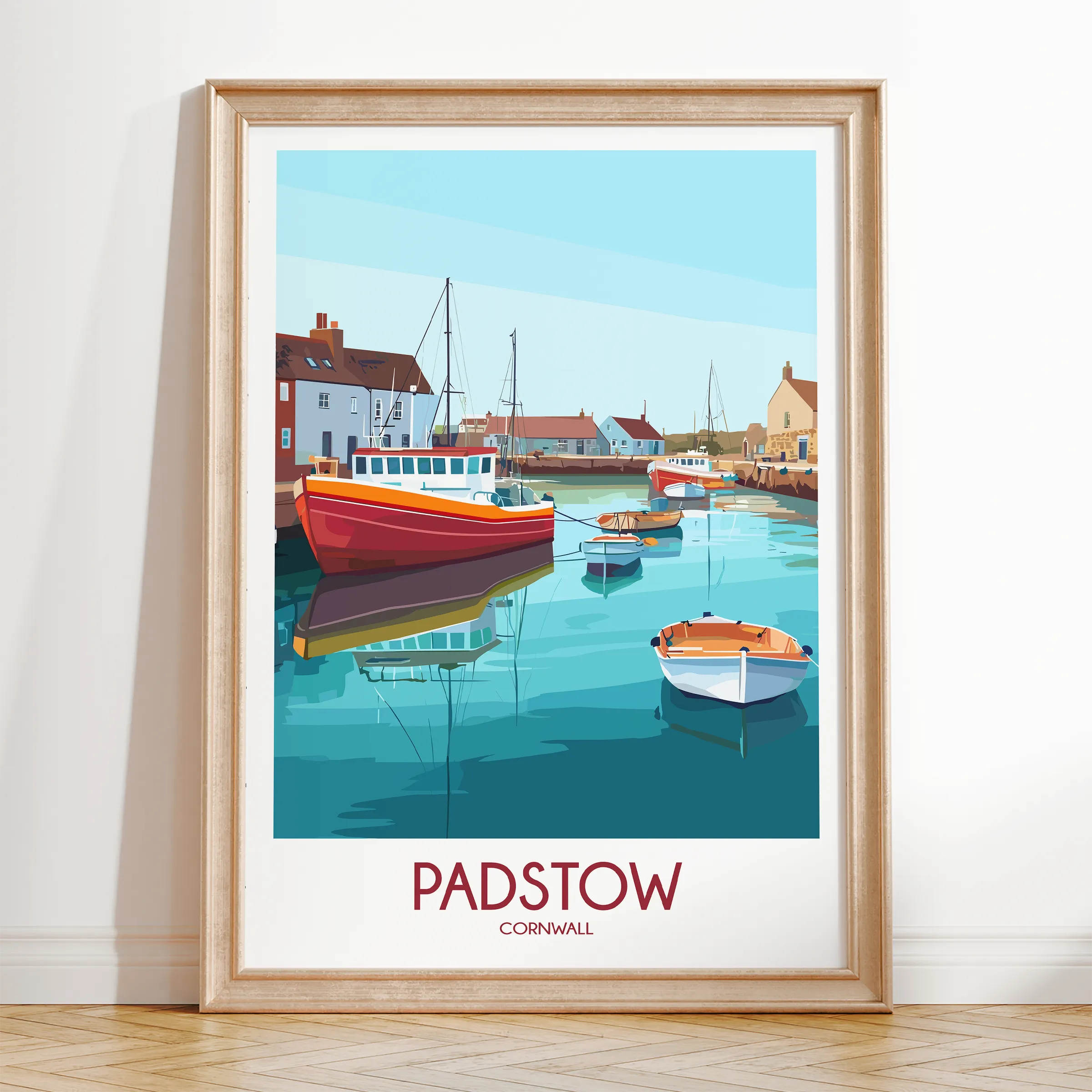 Padstow Souvenir Poster Print