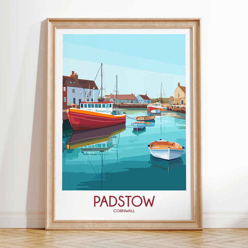 Padstow Souvenir Poster Print