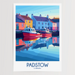 Padstow Vintage Style Print
