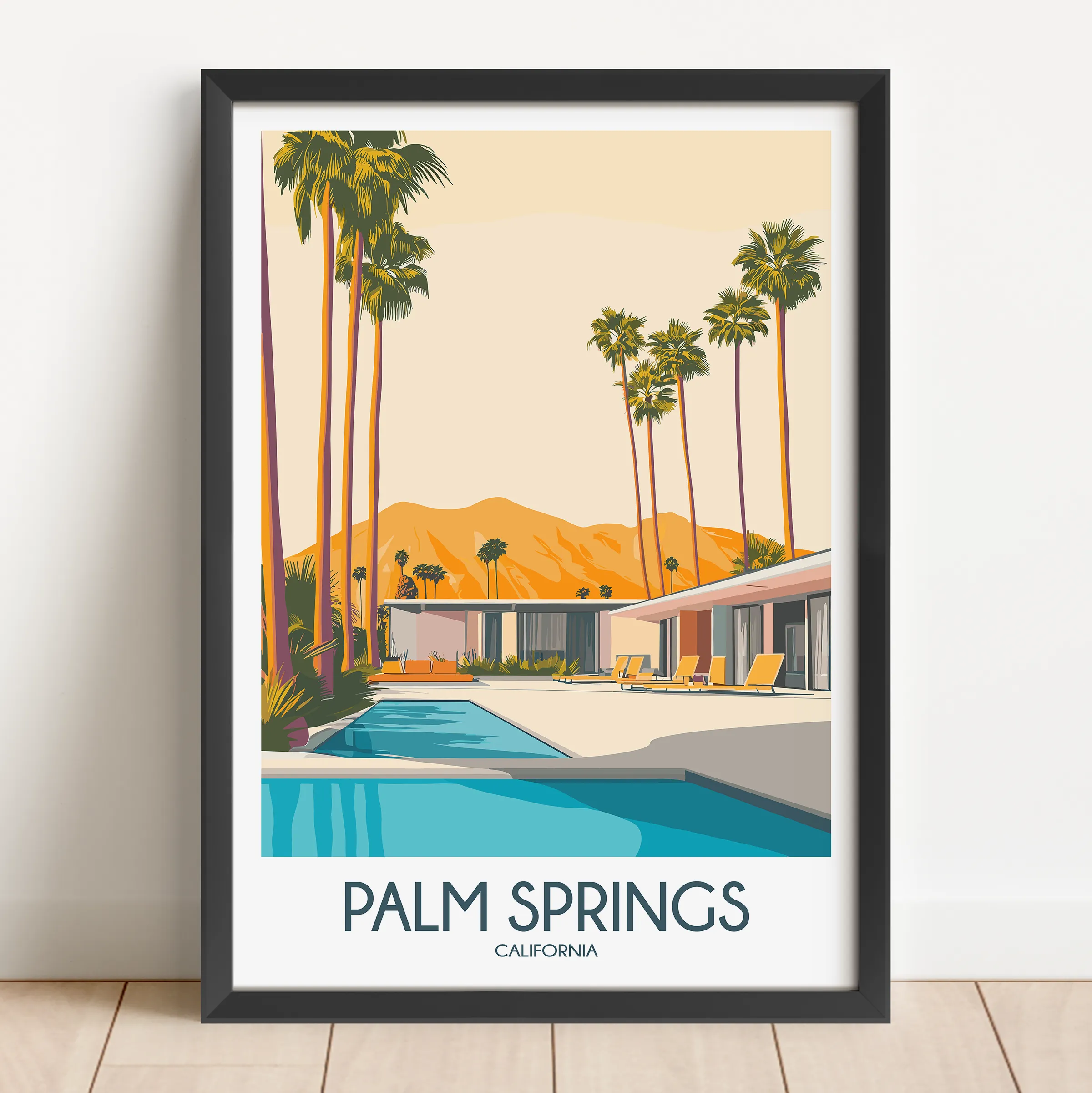 Palm Springs Home Office Decor