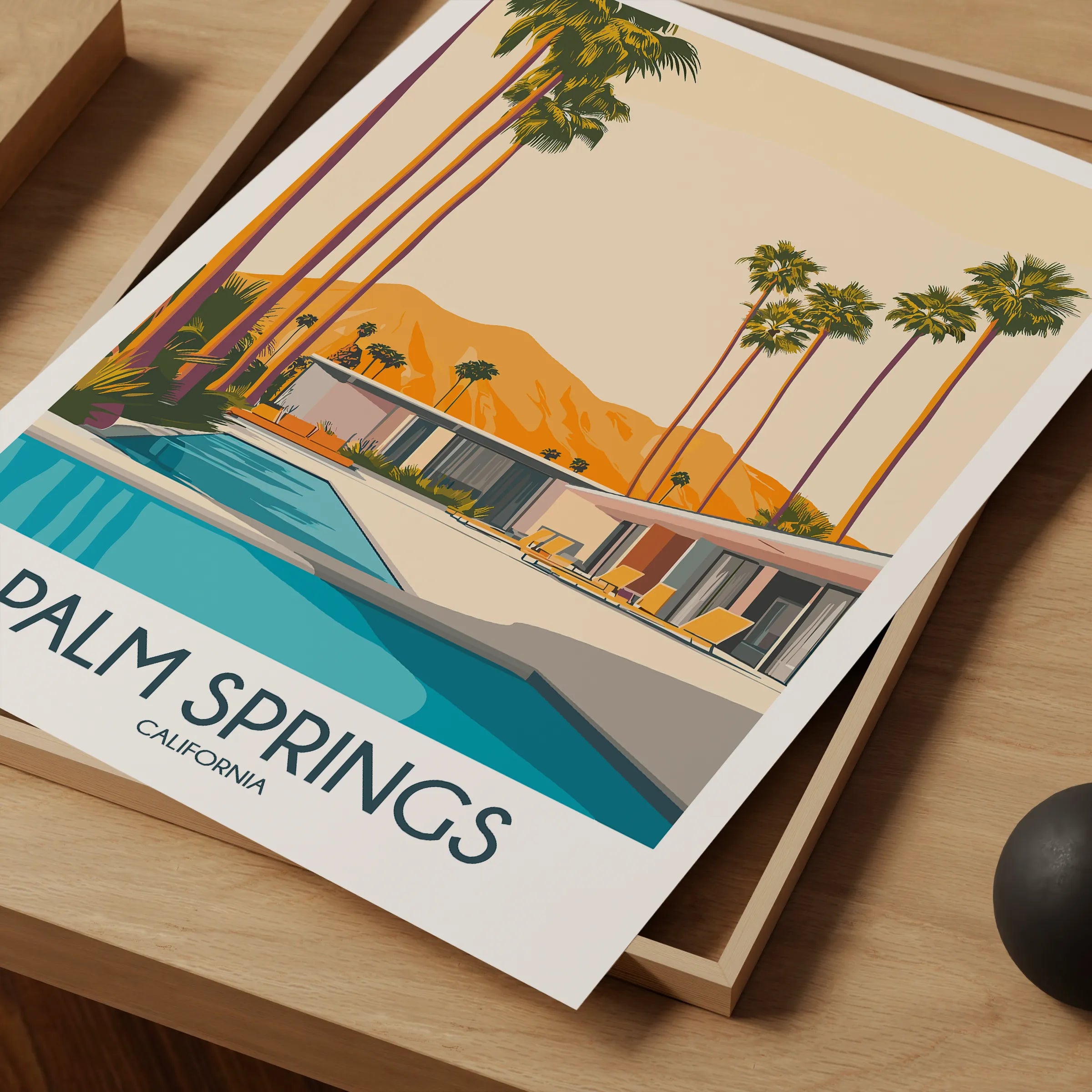 Palm Springs Modern Travel Poster