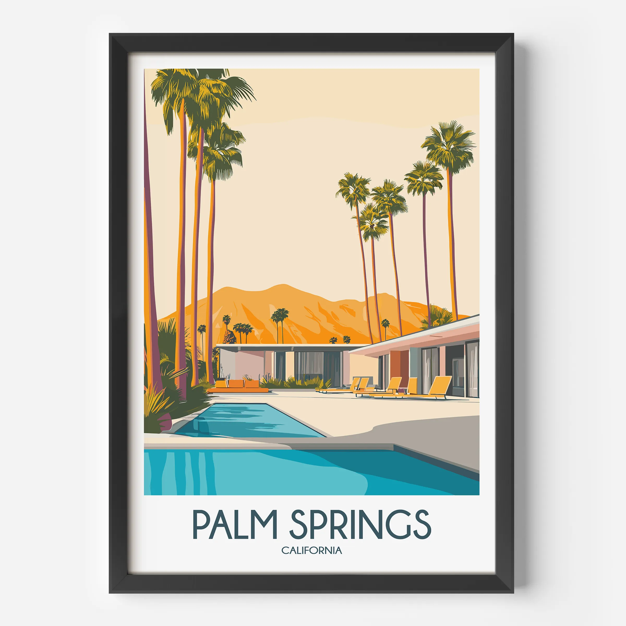 Palm Springs Souvenir Poster Print