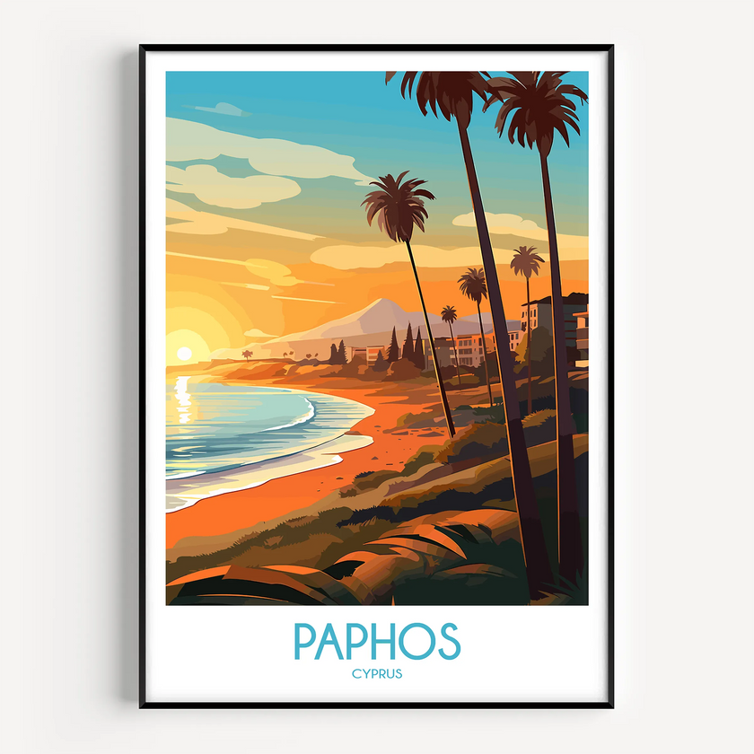 Paphos Destination Art Gift