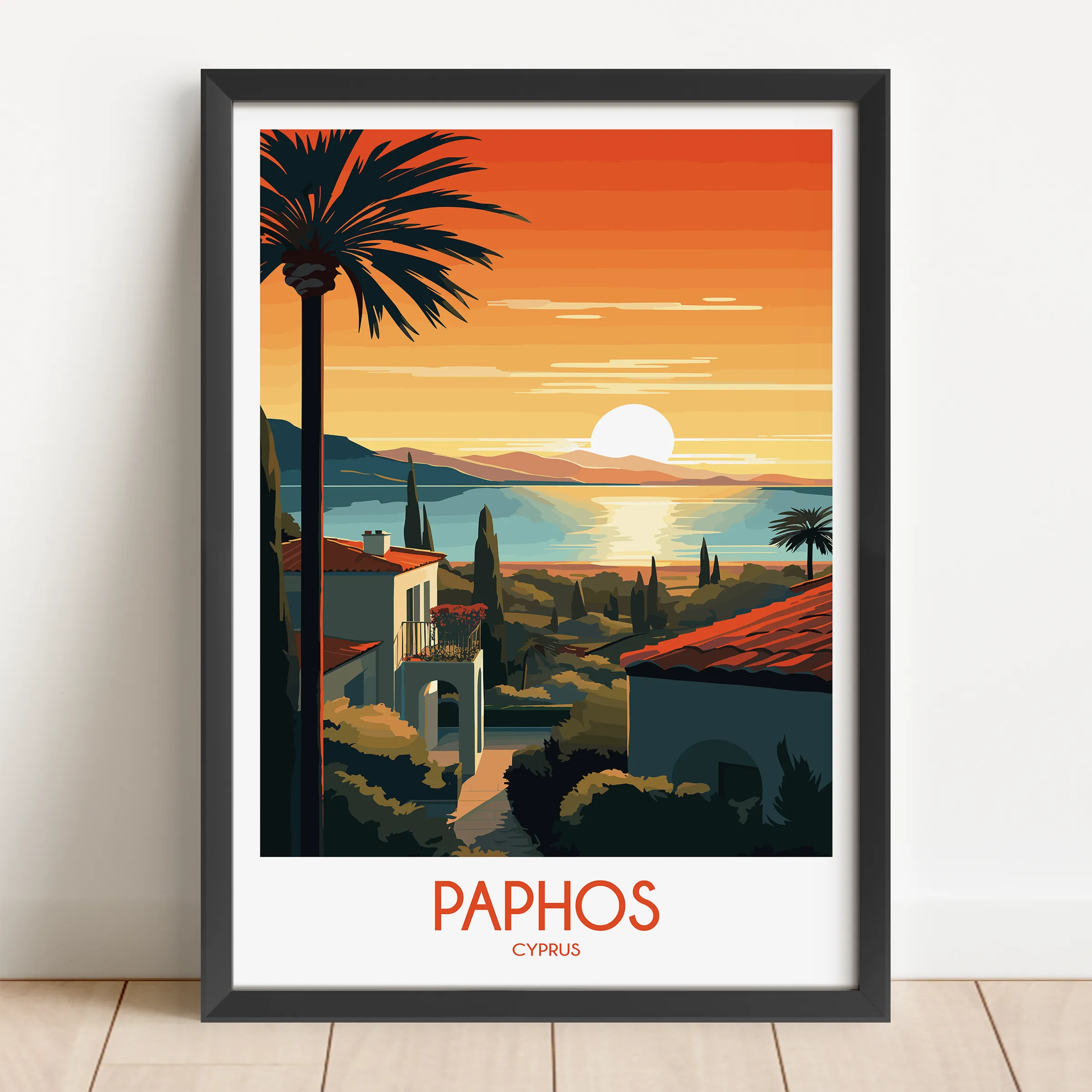 Paphos Minimalist Wall Art
