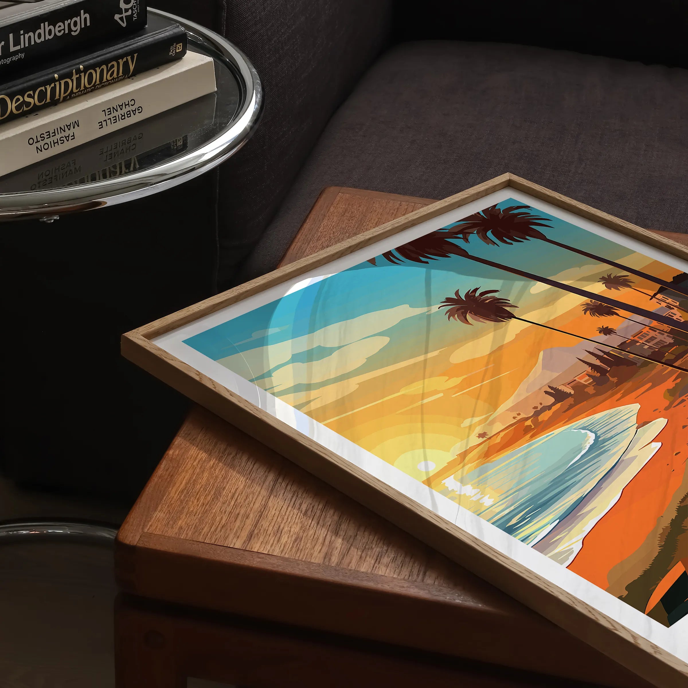 Paphos Retro Travel Illustration