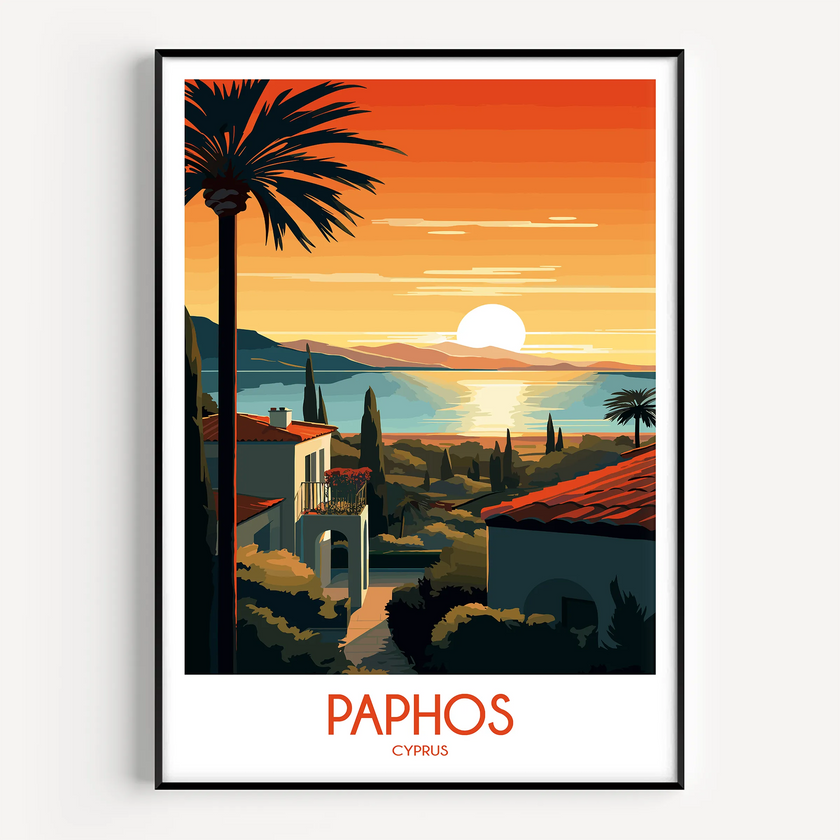 Paphos Scenic Landscape Art