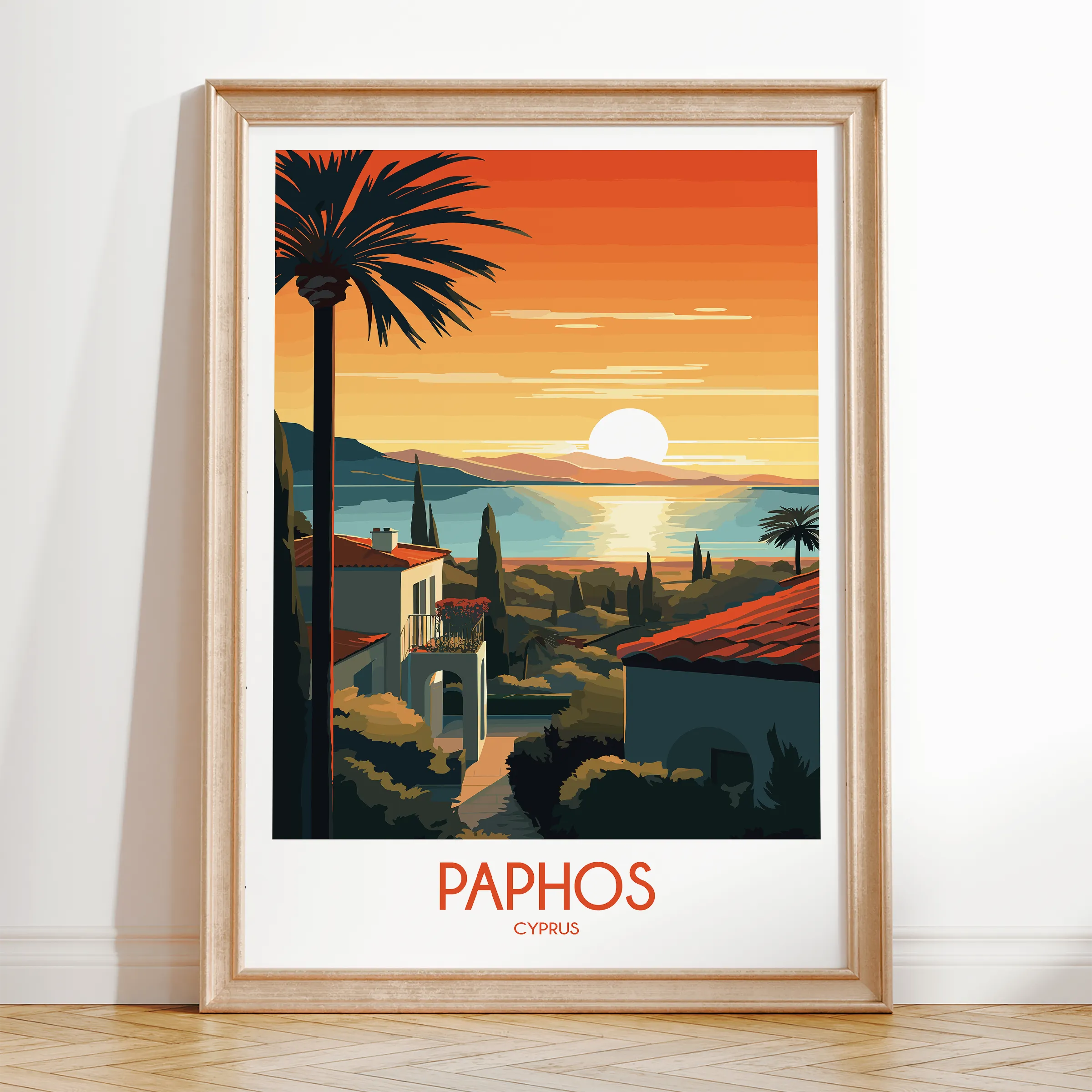 Paphos Souvenir Poster Print
