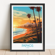 Paphos Vintage Style Print