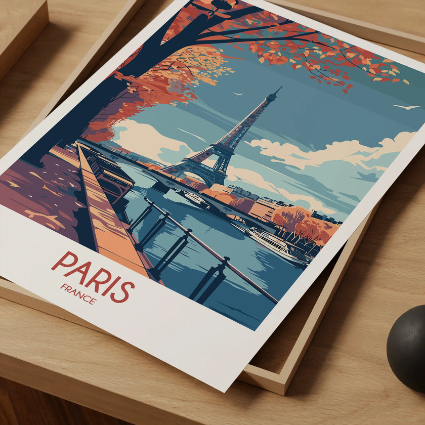 Paris Modern Travel Poster