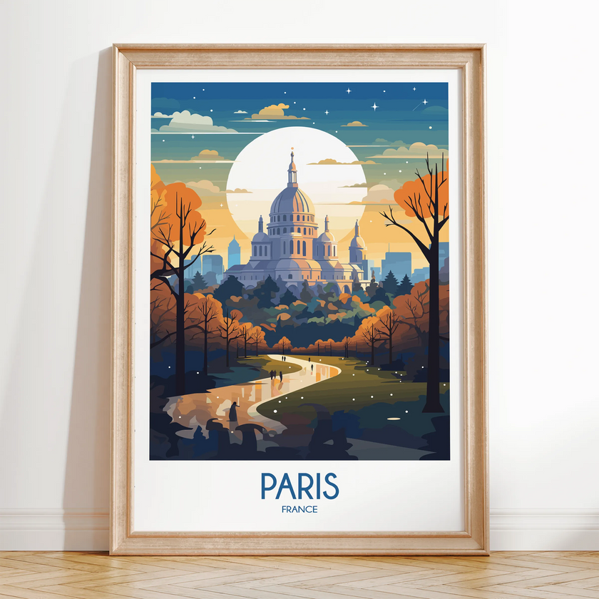 Paris Modern Travel Poster
