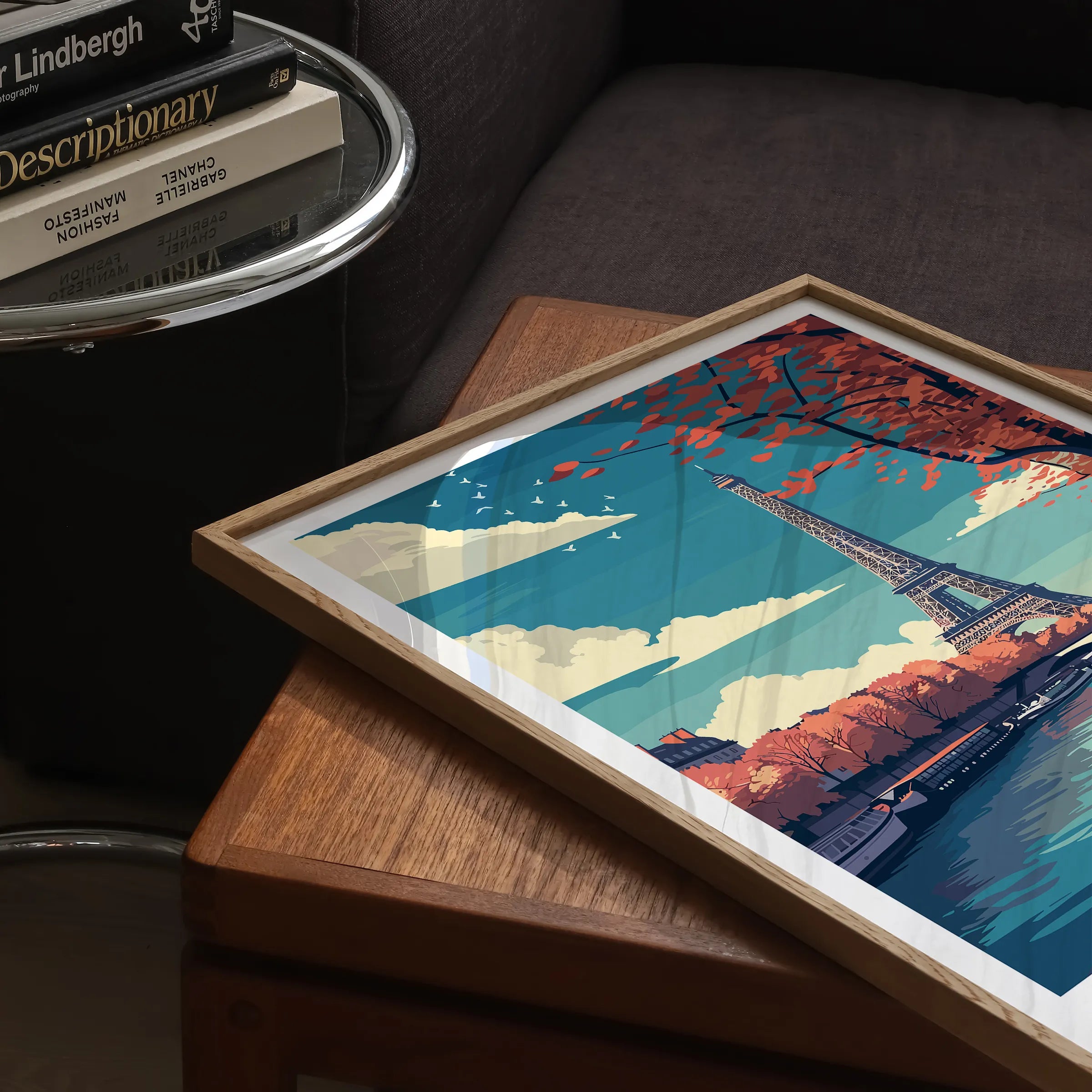 Paris Retro Travel Illustration