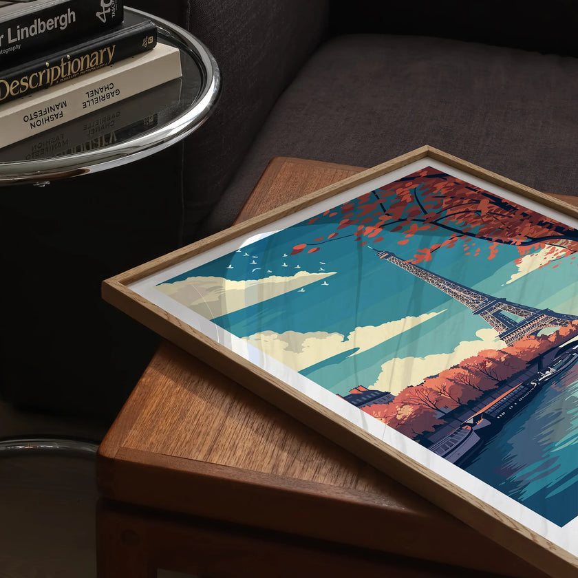 Paris Retro Travel Illustration
