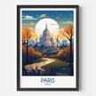 Paris Retro Travel Illustration