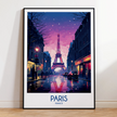Paris Retro Travel Illustration