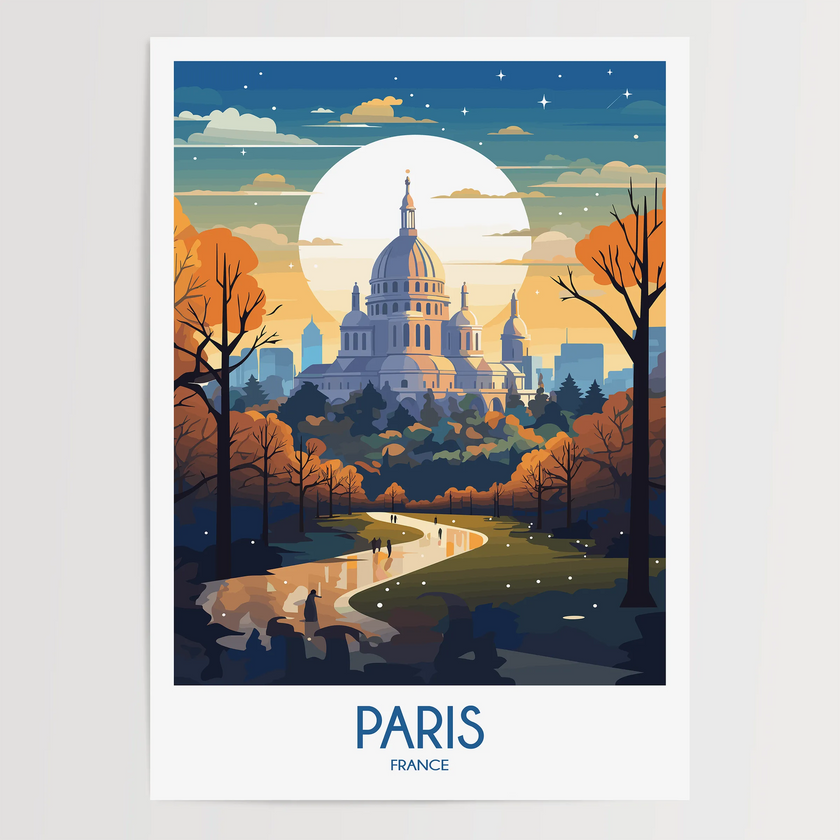 Paris Souvenir Poster Print