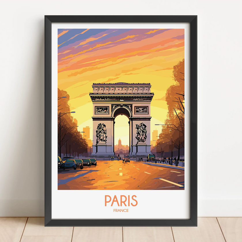 Paris Souvenir Poster Print