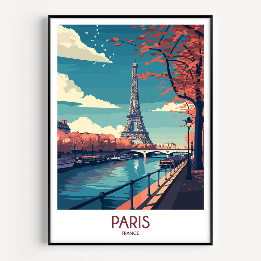 Paris Souvenir Poster Print