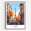 Paris Vintage Style Print