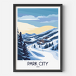 Park City Vintage Style Print