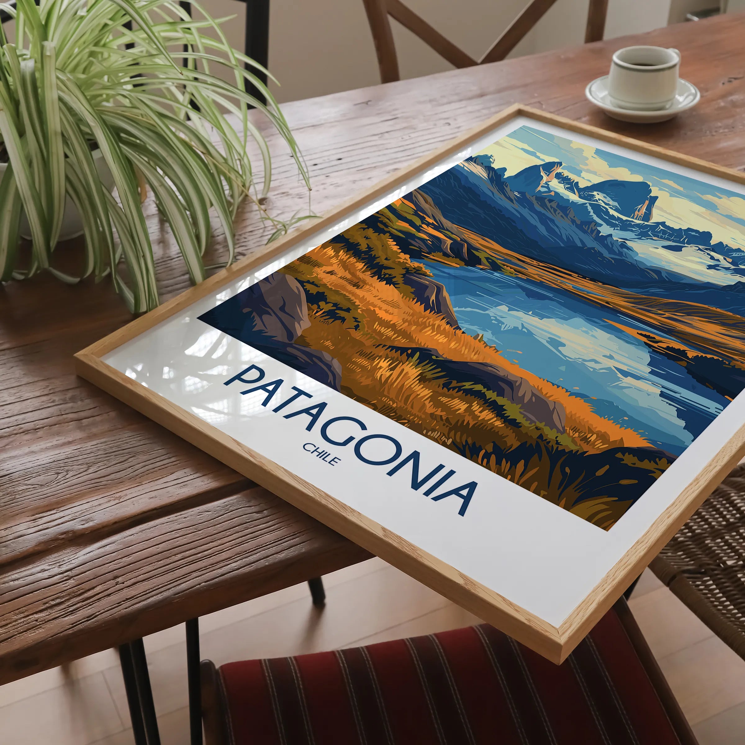 Patagonia Retro Travel Illustration