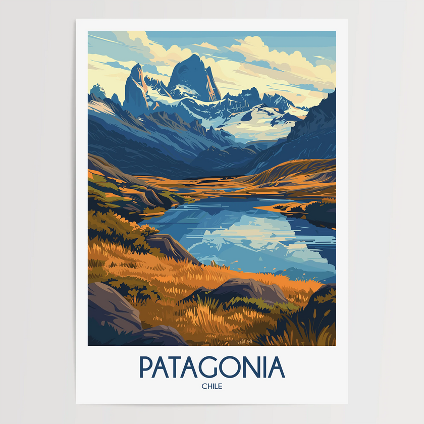 Patagonia Scenic Landscape Art