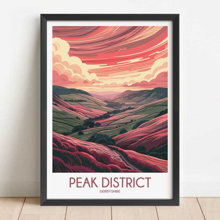 Peak District Destination Art Gift