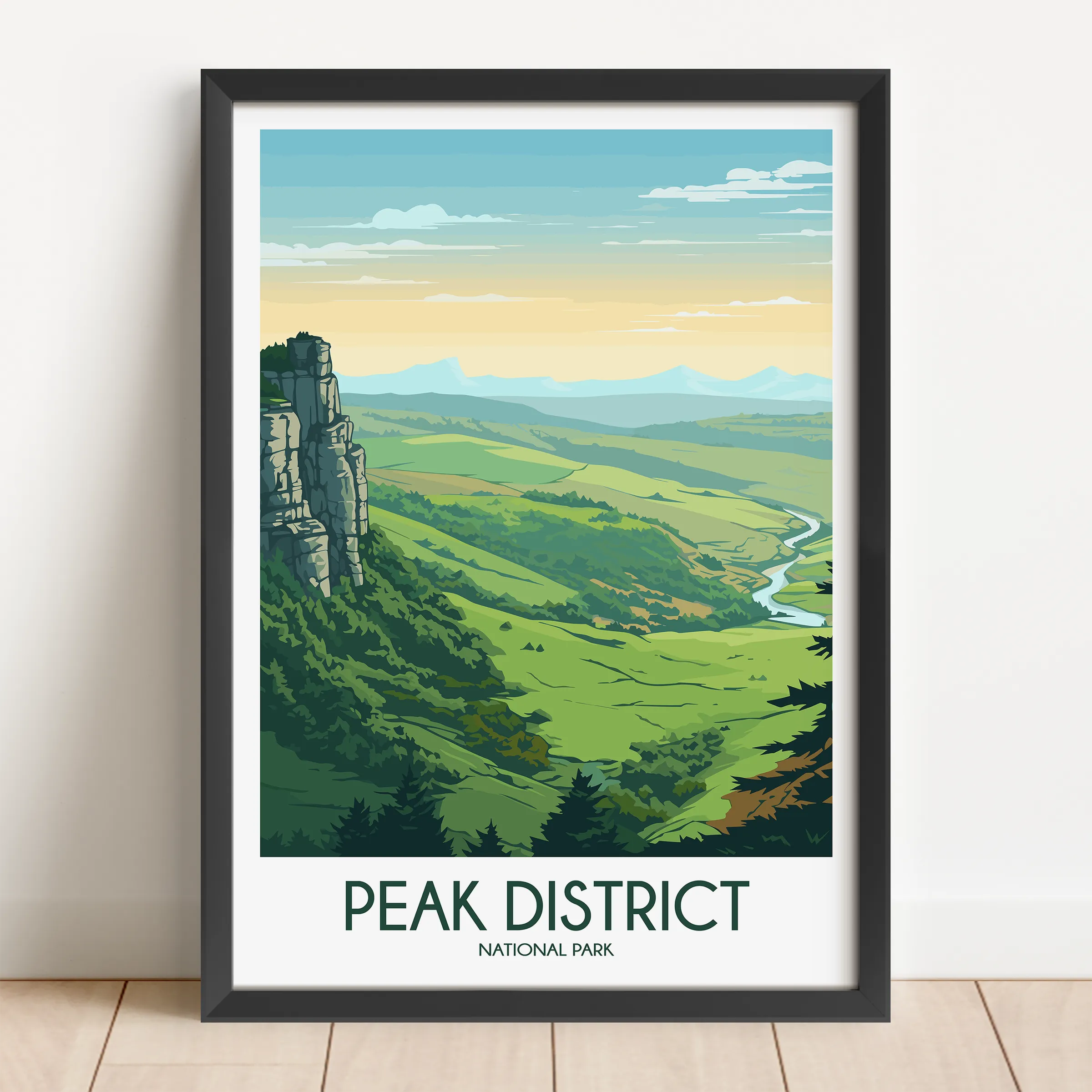 Peak District Destination Art Gift