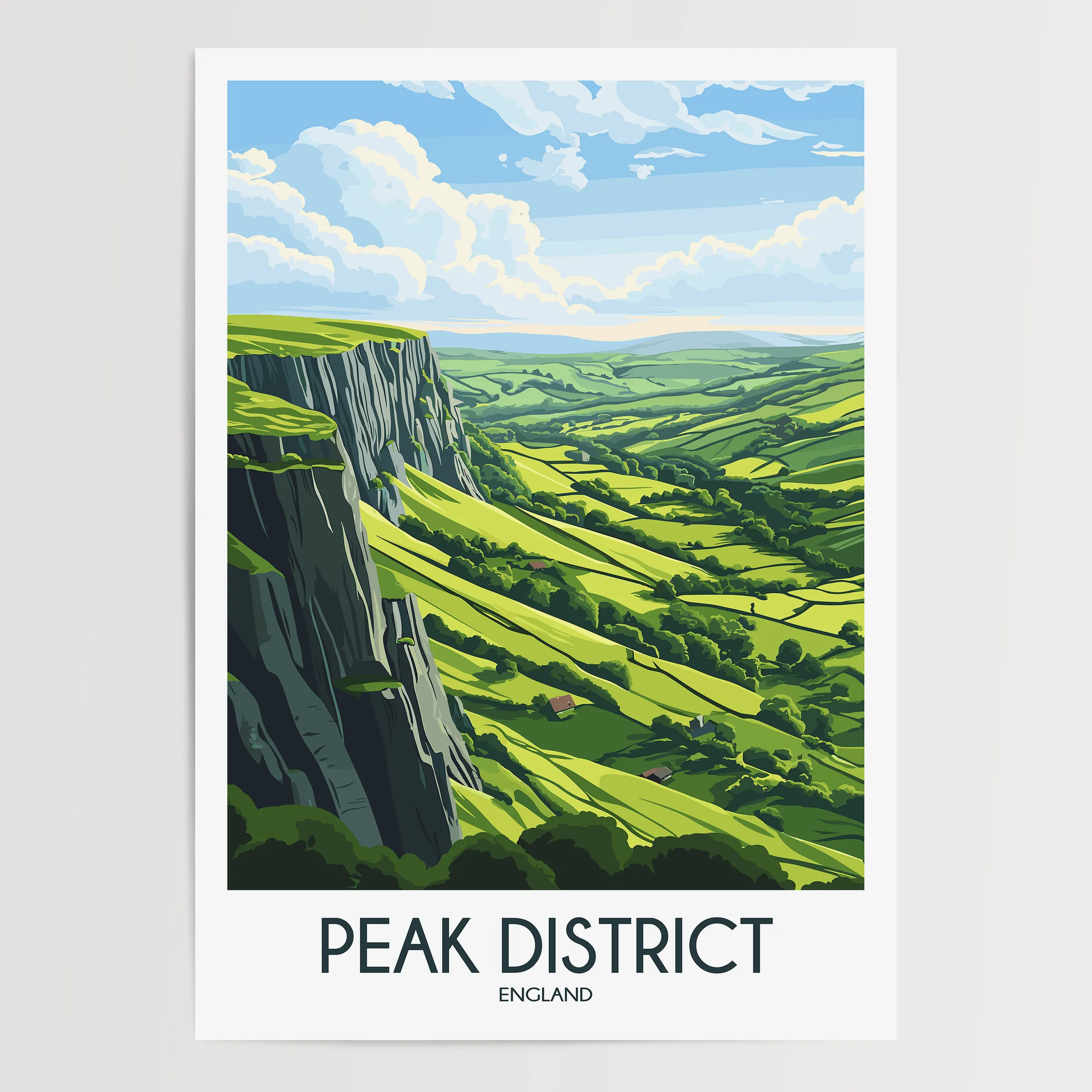 Peak District Minimalist Wall Art
