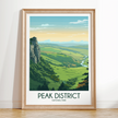 Peak District Modern Travel Poster