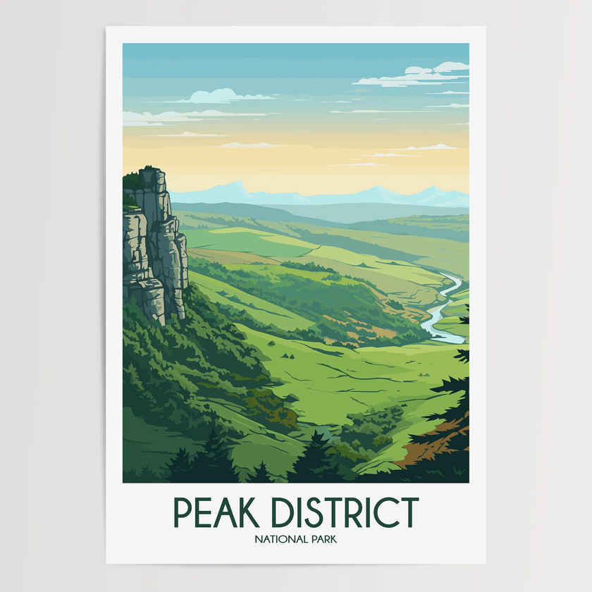 Peak District Scenic Landscape Art