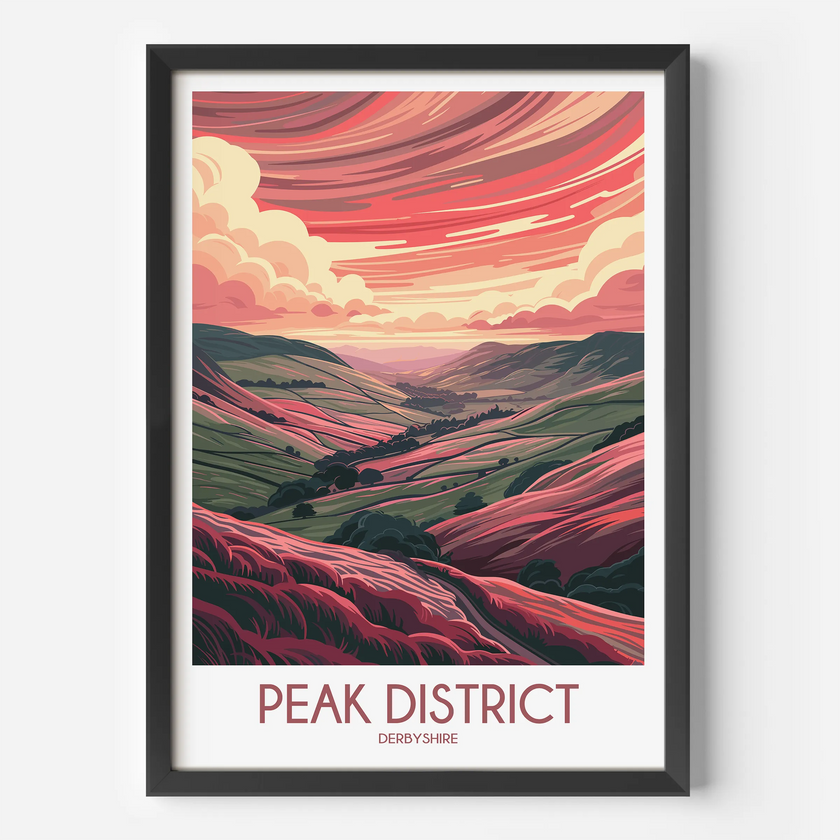 Peak District Scenic Landscape Art