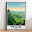 Peak District Souvenir Poster Print