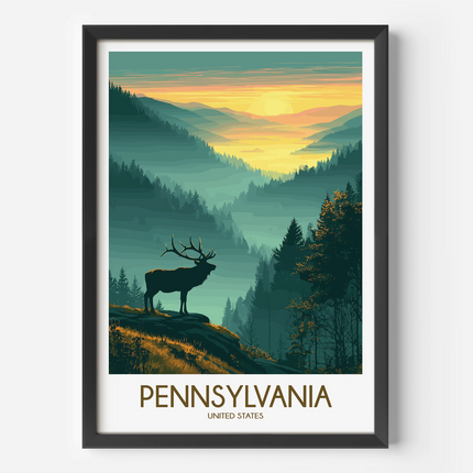 Pennsylvania Scenic Landscape Art