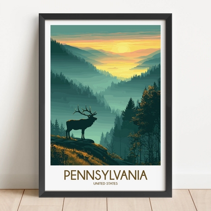 Pennsylvania Souvenir Poster Print