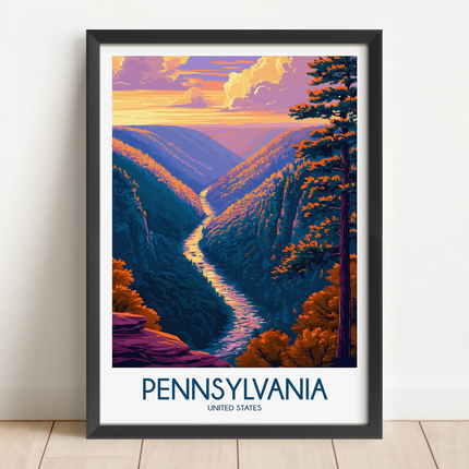 Pennsylvania Souvenir Poster Print