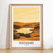 Perthshire Modern Travel Poster