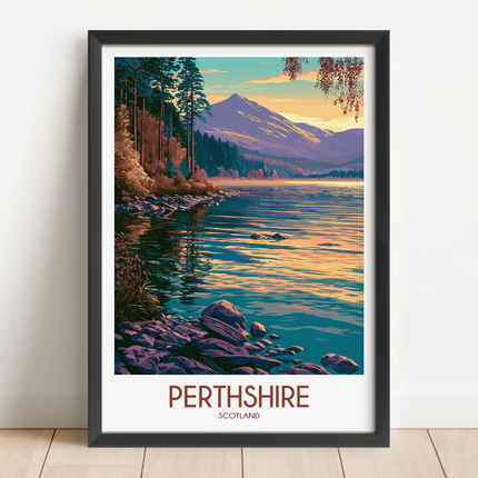 Perthshire Modern Travel Poster