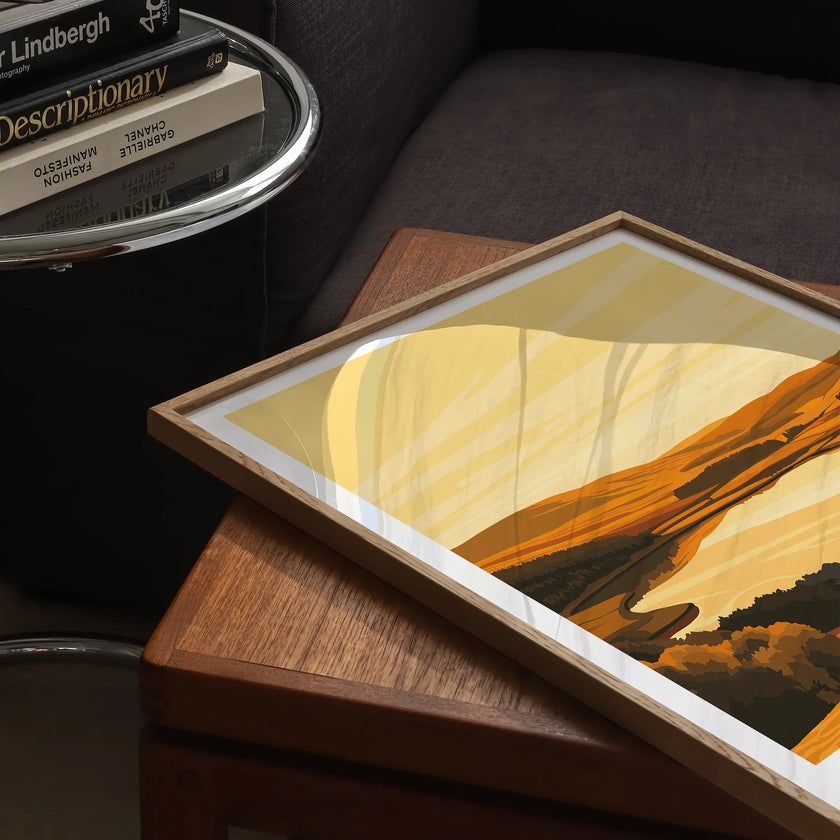 Perthshire Retro Travel Illustration