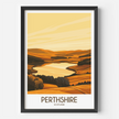 Perthshire Retro Travel Illustration