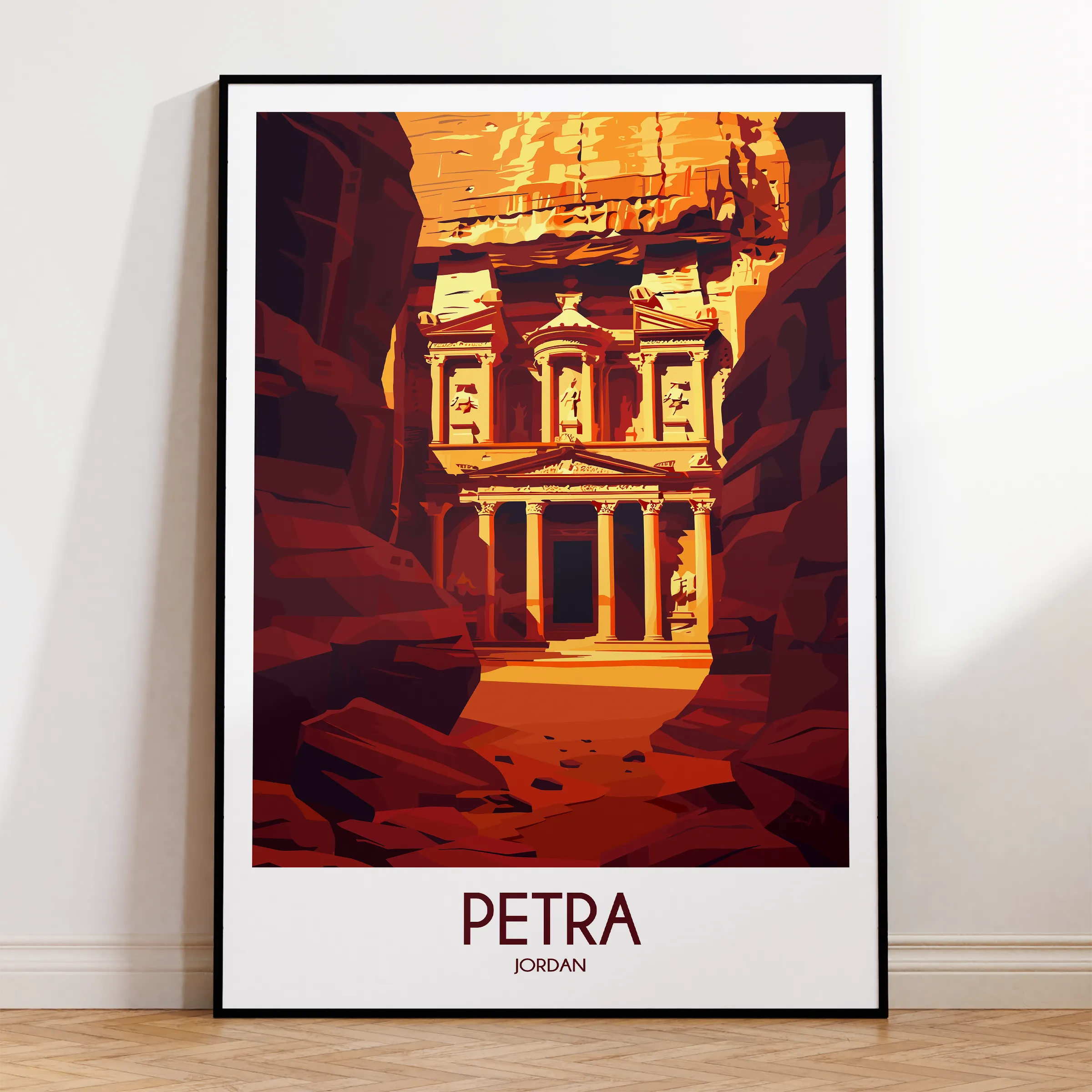 Petra Modern Travel Poster
