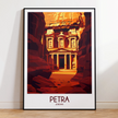 Petra Modern Travel Poster