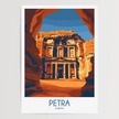 Petra Vintage Style Print