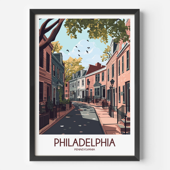 Philadelphia Souvenir Poster Print