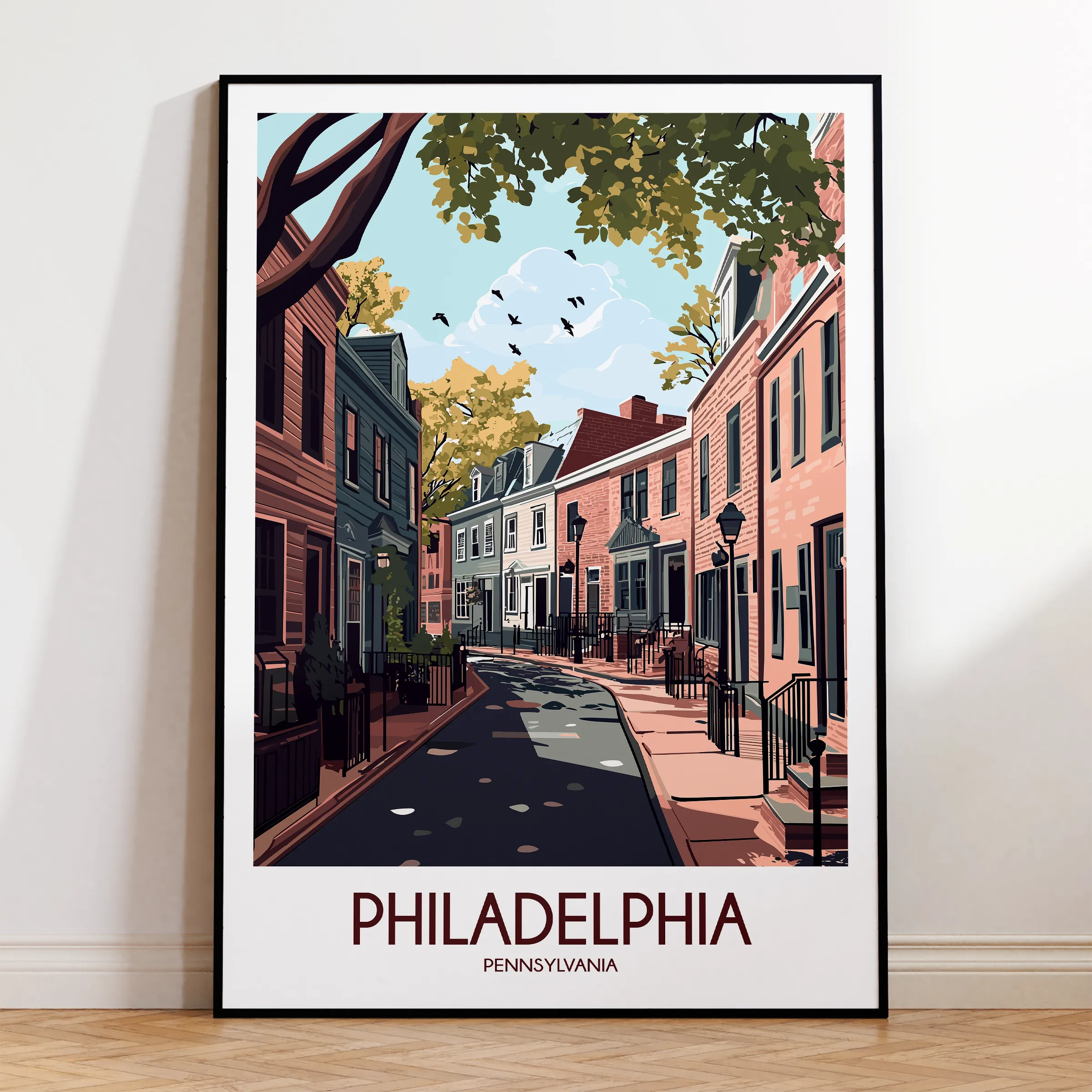 Philadelphia Vintage Style Print