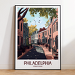 Philadelphia Vintage Style Print