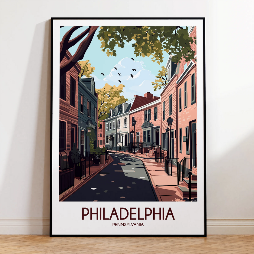Philadelphia Vintage Style Print