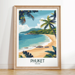 Phuket Retro Travel Illustration