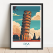 Pisa Souvenir Poster Print