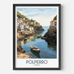 Polperro Retro Travel Illustration
