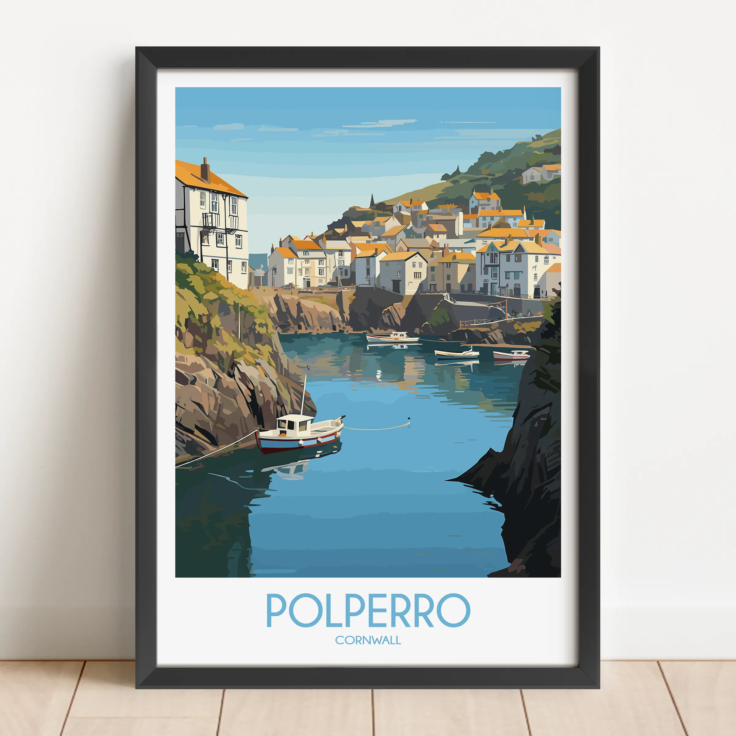 Polperro Souvenir Poster Print